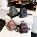 2025 trending wool plaid pillow bag women's new simple fashion backpack - ins style