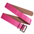 Q083 european and american stylish fashion export metal silver buckle wide belt women's coat dress versatile waist belt