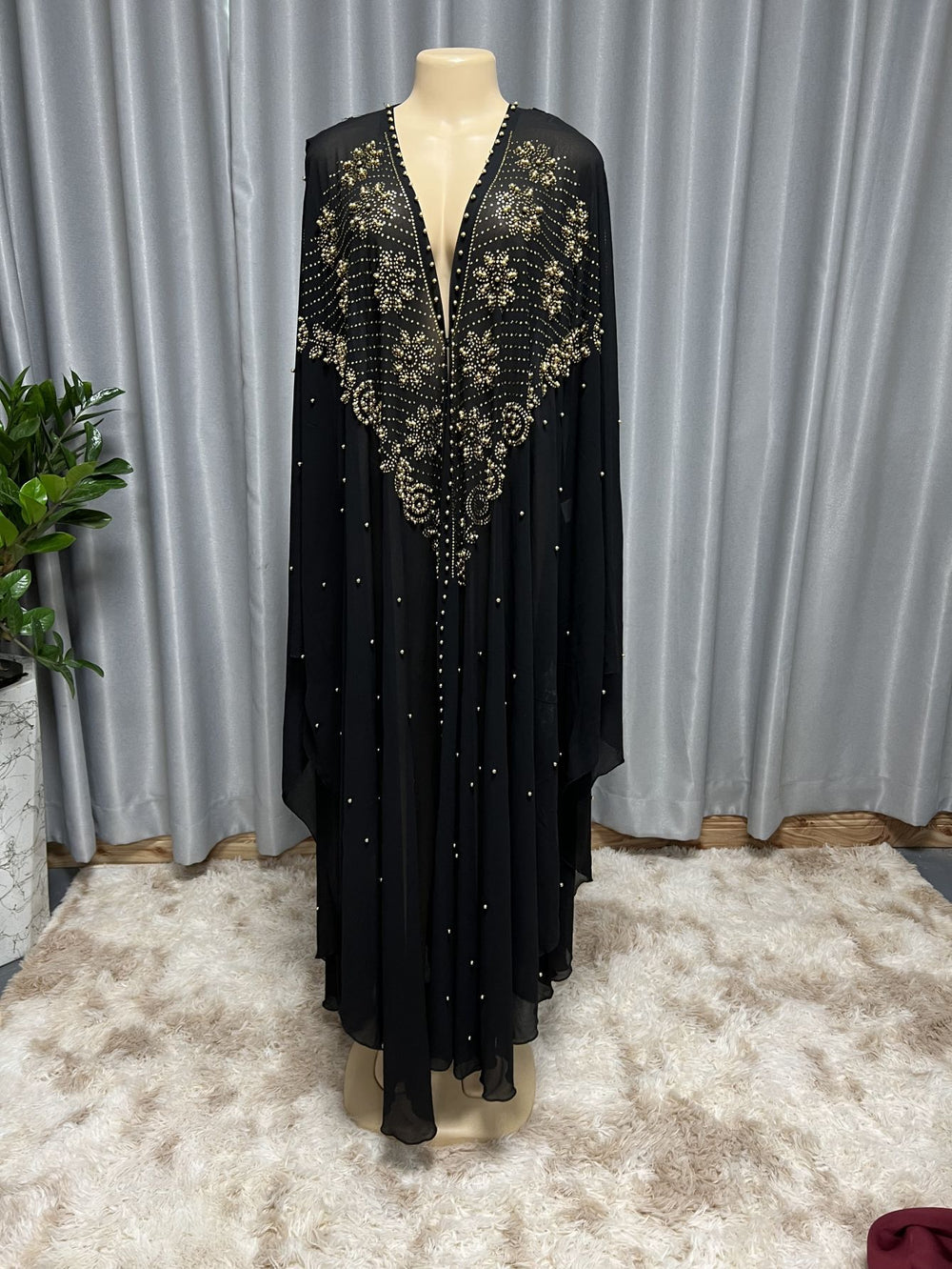 fashion women's clothing style hot diamond beading high density chiffon loose cape shawl