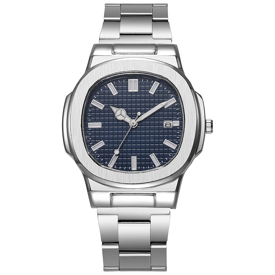 2025 new square sports calendar steel band watch men's quartz wristwatch - direct from the manufacturer, wholesale available, in-stock