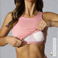 Amazon cross-border high collar yoga vest women's running bubble wrap breast reduction sports intimates with breast pads fitness bra
