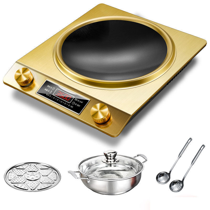 Complete induction cooker set with pot, for home high-power induction cooker, cooking electric ceramic stove, electric stove, concave stove