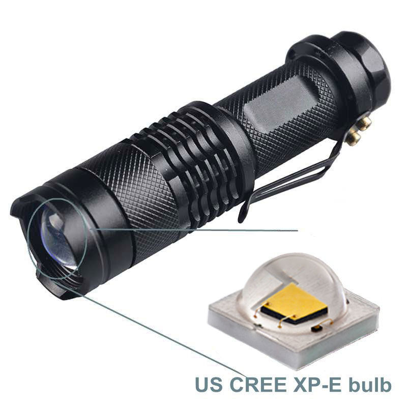 Cross-border hot-selling SK98 telescopic zoom strong light flashlight 18650 mini T6 flashlight