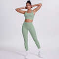 new brushed tight yoga wear cross-back sports bra suit cloud-like quick-drying running fitness wear