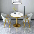 Scandinavian style small round table negotiation table and chair combination balcony for home sales office milk tea shop reception and reception casualcasual