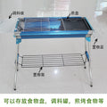 Bbq grill outdoor bbq rack accessories storage rack storage basket seasoning board bbq pan frying pan tool supplies complete set