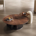 Italian normcore round flying saucer coffee table modern casual small table living room for home coffee table accessible luxuryclassy coffee table