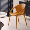 Scandinaviancut out dining table and chairs stackable dining chairs casual outdoor waiting chair for home plastic back chair small apartment