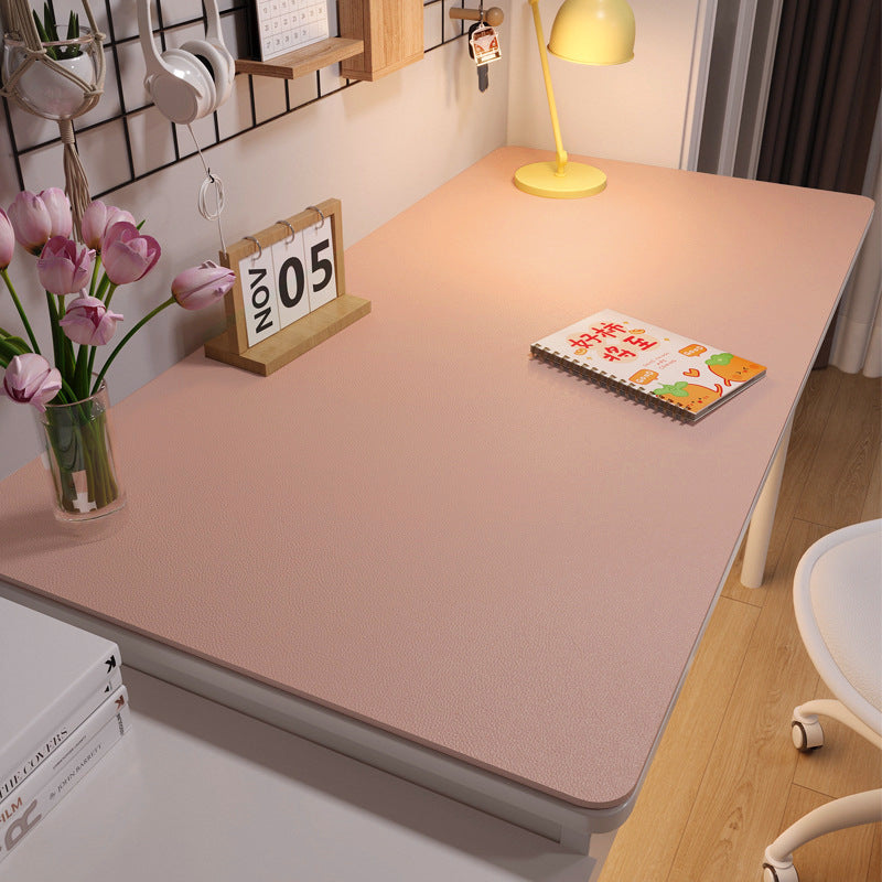 Environmentally friendly eye protection desk mat Student leather solid color coffee table mat Oil-proof dining table cloth Learning computer desk mat Non-slip