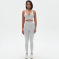 New arrivalhigh waist hip lifting tights suspenders beautiful back sports bra fitness suit cross-border seamless quick-drying yoga clothes