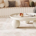 Scandinavianinscasual coffee tableaccessible luxuryfor homecream round coffee tableliving room tablemodernpopular small apartment tea table
