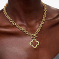 European and american cross-border star necklace set - women's statement metal hollow-out street style jewelry