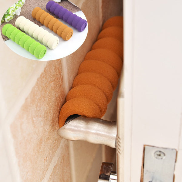 Household room door handle anti-collision safety protective cover Children's thickened spiral baby room door handle anti-collision corner cover