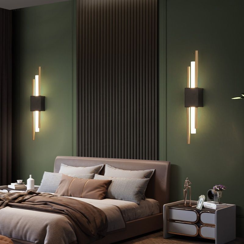 Bedroom bedside lamp american accessible luxury living room aisle corridor entrance background wall lamp casual modern creative lighting fixtures