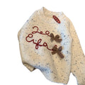 Girls' sweater  new spring trendy korean style 3d bow pullover top for toddlers