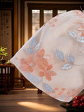 cross-border chinese style girls' floral princess dress (with bag)
