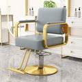 Sky blue leather [electroplated gold disc]