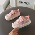 Kids' velcro summer sneakers - hollow-out mesh, solid soft sole, breathable first walker shoes for boys and girls