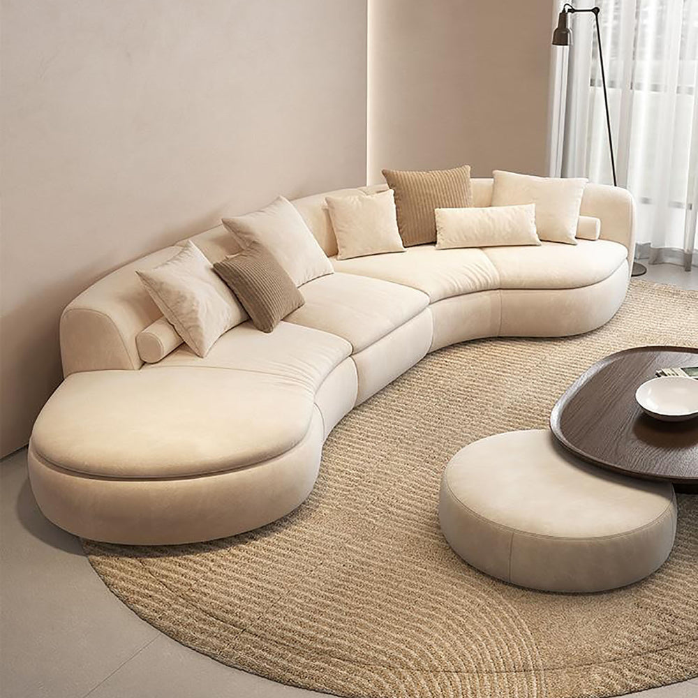 Arc-shaped sofa, living room, accessible luxury, modern designer, popular hotel, beauty salon, lobby, rest area, reception