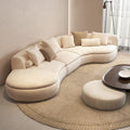 Arc-shaped sofa, living room, accessible luxury, modern designer, popular hotel, beauty salon, lobby, rest area, reception