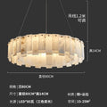 Zhongshan factory direct: modern minimalist light luxury living room marble & solid brass chandelier - designer creative large pendant light