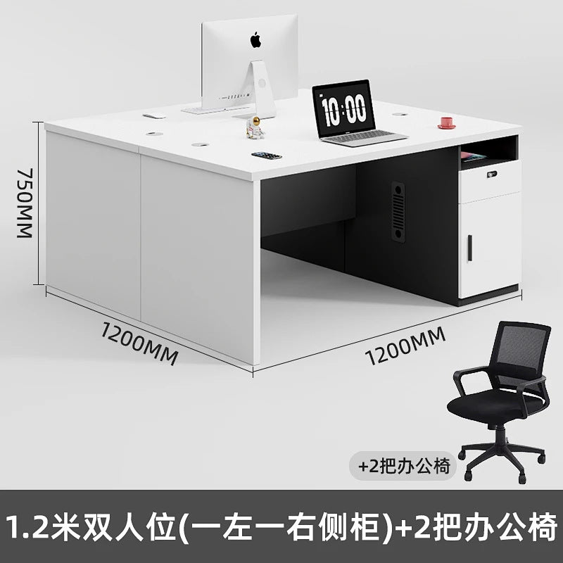 Office desk computer desk minimalist modern office employee single desk chair combination furniture manager's desk small employee workstation