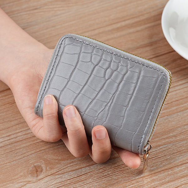 2025 new organ card bag women's change bag men's multi-card pu pickup case zipper small wallet driver's license bag