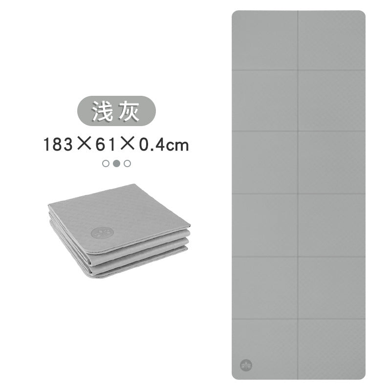Foldable yoga mat tpe portable student nap mat eco-friendly odorless non-slip sports cross-border yoga mat