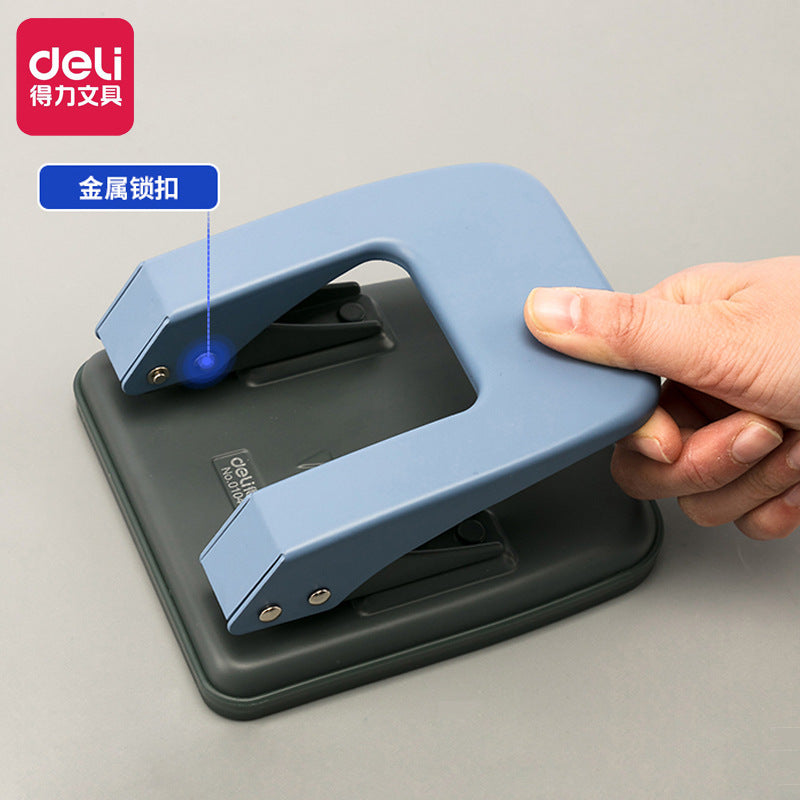 Deli 0104 Double hole punching machine Two holes can punch 35 pages of hole puncher Two hole punching machine