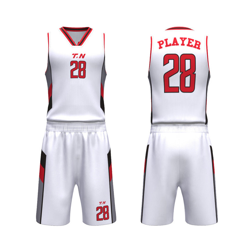 Adult game training jersey sports basketball jersey heat transfer quick drying jersey basketball jersey set custom printing