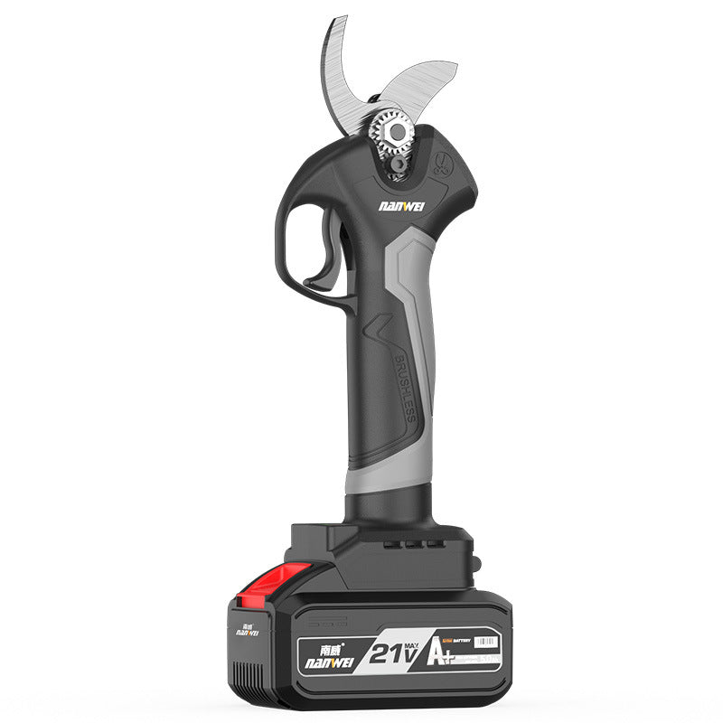 Nanwei electric fruit branch shears rechargeable brushless high branch shears lithium battery pruning shears tree fruit shears thick branch gardening shears