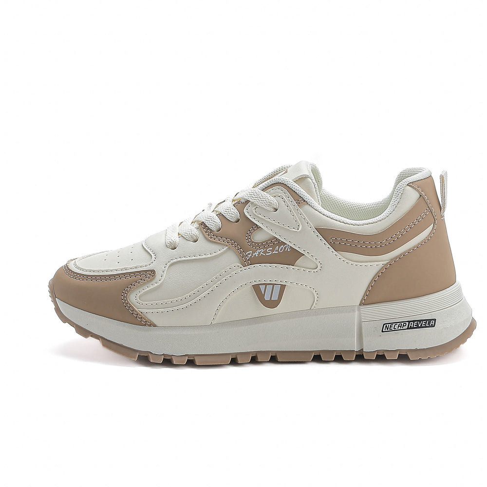 2025 fashion all-season new argan shoes women's wear-resistant athletic shoes leather breathable korean style versatile casual chunky sneakers