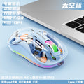 New m333 wireless bluetooth transparent mouse - rechargeable, with colorful breathing light, for tablets, laptops, and office use