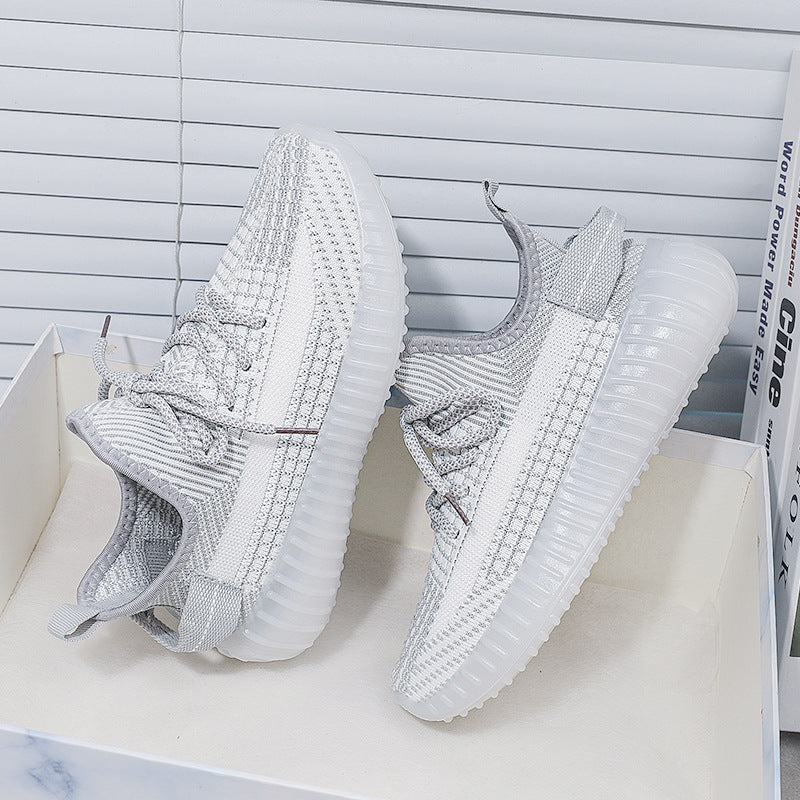 350 flyknit spring/summer new collection: versatile, trendy, casual, athletic, running shoes - soft, flat, sock-style, breathable mesh