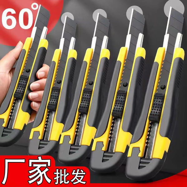 Manufacturer spot wholesale 286 plastic utility knife holder SK5 all black blade thickened wallpaper knife paper cutting knife wallpaper knife