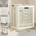 Cream style foldable dirty clothes basket with wheels dirty clothes basket dirty clothes storage basket laundry basket bathroom bathroom storage