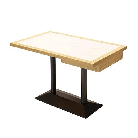 Restaurant against the wall storage card seat sofa commercial hotel noodle restaurant canteen Malatang snacks fast food restaurant table and chair combination