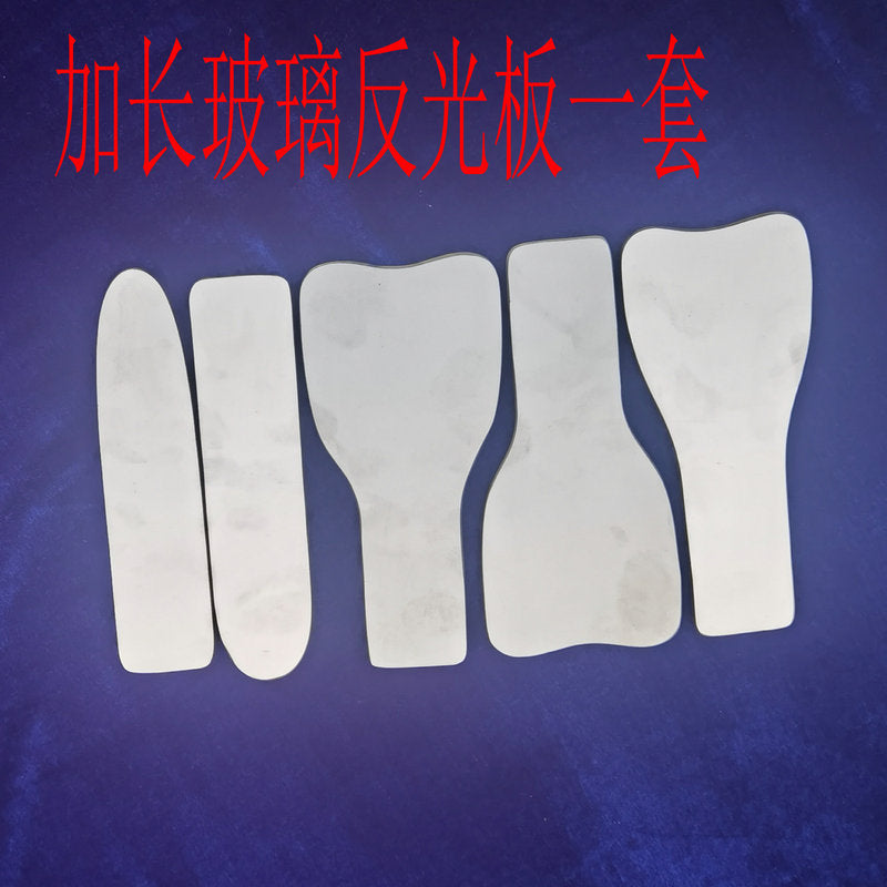 Glass dental reflector, double-sided single-sided background, jaw buccal lingual photographic plate, restoration of camera tools, oral cavity