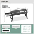 Portable multifunctional bbq grill - foldable all-in-one stove for home, restaurant, charcoal grilling, camping, and outdoor use
