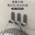Thickened hook strong adhesive punch-free traceless adhesive hook wall sticker wall load-bearing kitchen bathroom door back hook