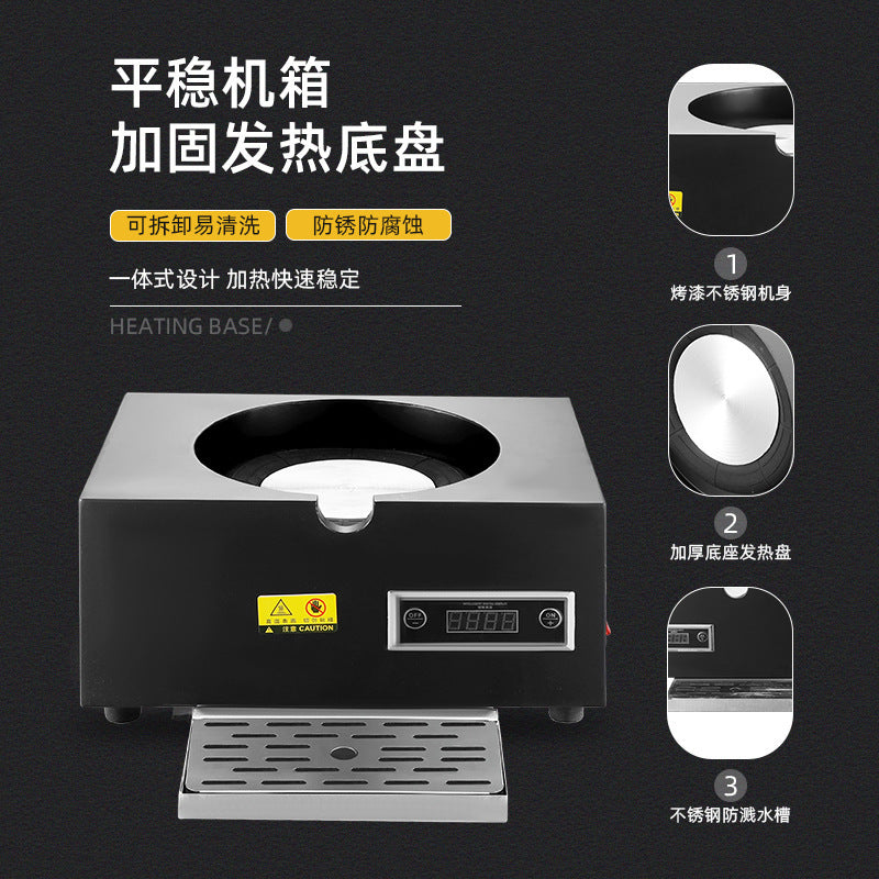 Milk tripod, hotel restaurant ceramic milk tripod coffee tripod numerical control heating stainless steel hot and cold tripod, juice tripod