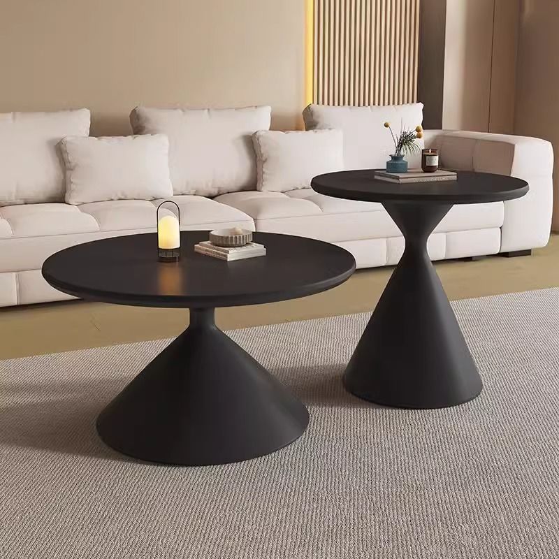 Cream style coffee table for homenormcore living room small apartment modern casualclassy round coffee table