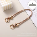 Luxury rhinestone beaded crystal phone lanyard - long crossbody phone strap with shoulder strap attachment for bags