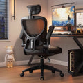 Ergonomic computer chair - comfortable home & dorm desk chair for extended sitting, student gaming chair, reclining bedroom chair
