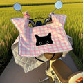 Pink princess - little black cat