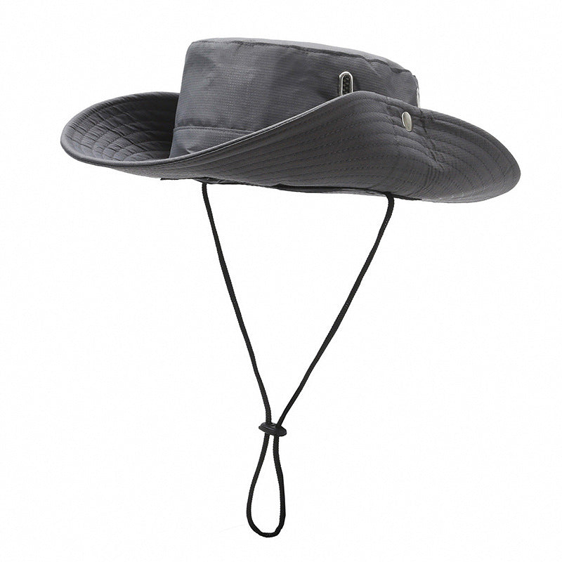 Men's bucket hat fishing outdoor visor wild camping basin hat construction site sun protection hat large brim hat