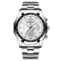 New large dial men's stainless steel watch calendar quartz watch men's watch creative wristwatch manufacturer wholesale dropshipping