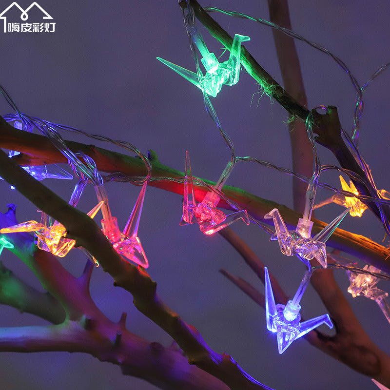 LED light string Gypsy Christmas Day small lantern ball star lighting holiday decoration battery box lantern string