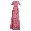 African plus size women's clothing cross-border e-commerce patchwork maxi dress floral chiffon dress  source in stock