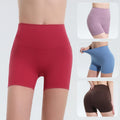 Naked feeling tummy control sexy peach butt fitness pants outdoor cycling running three-quarter pants fitness shorts yoga shorts for women
